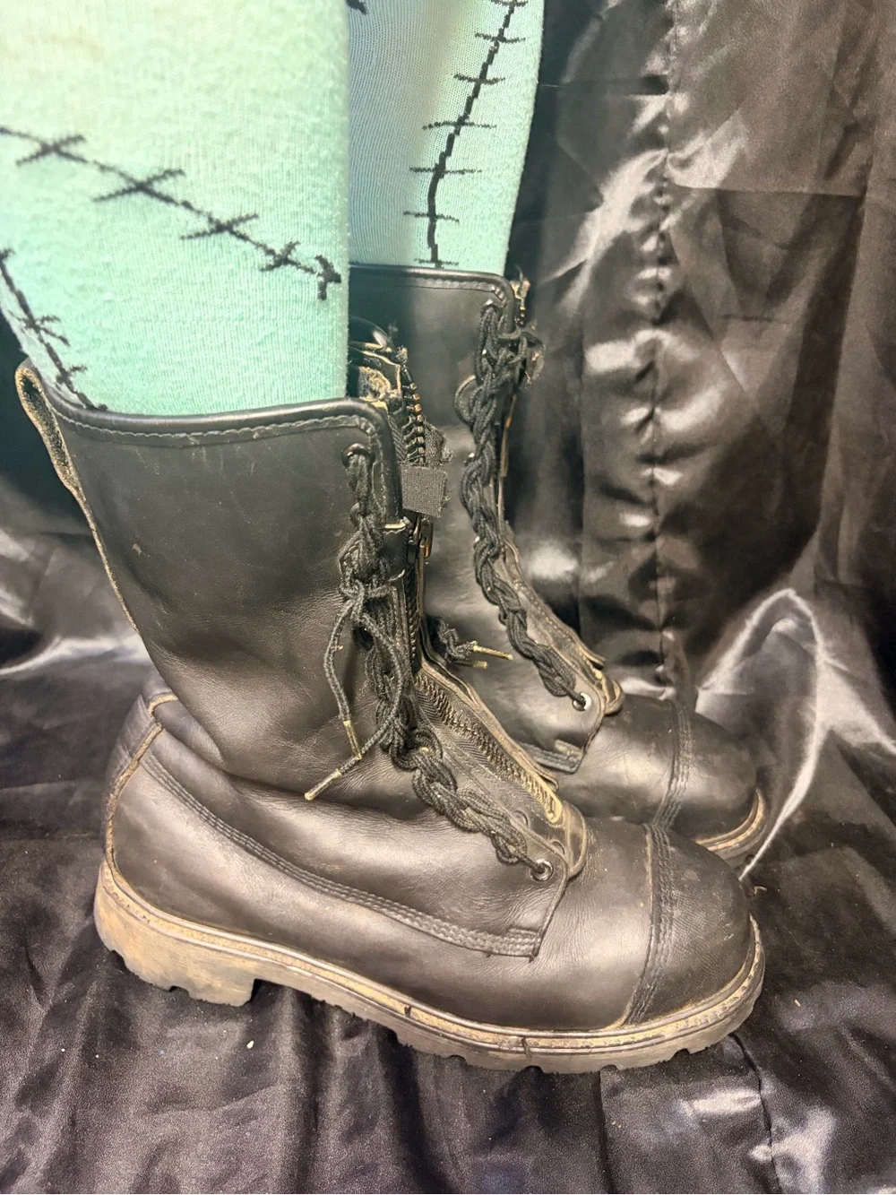 Vintage Authentic Weinbrenner Firefighter Boots Men’s 9 Goth Industrial 1997